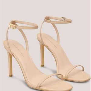 Stuart Weitzman Beige Strappy Heels